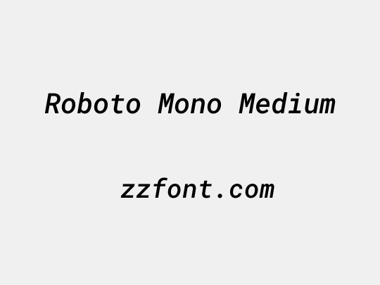 Roboto Mono Medium