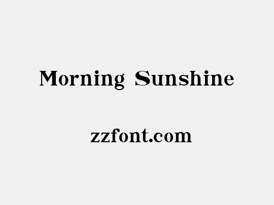 Morning Sunshine