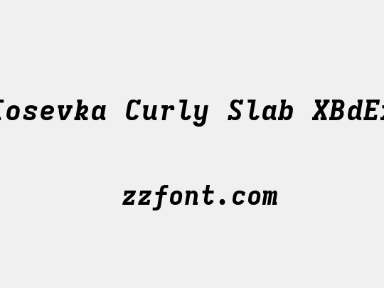 Iosevka Curly Slab XBdEx