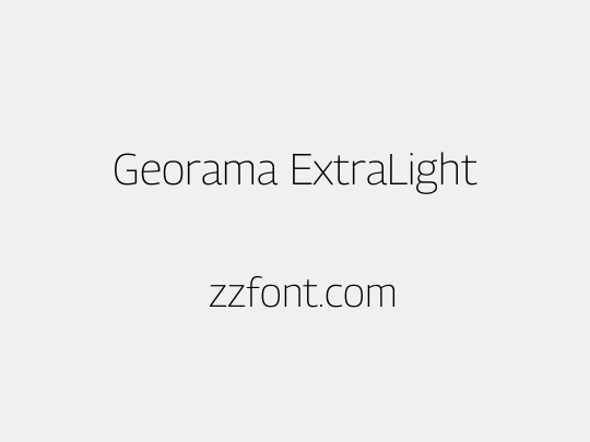 Georama ExtraLight