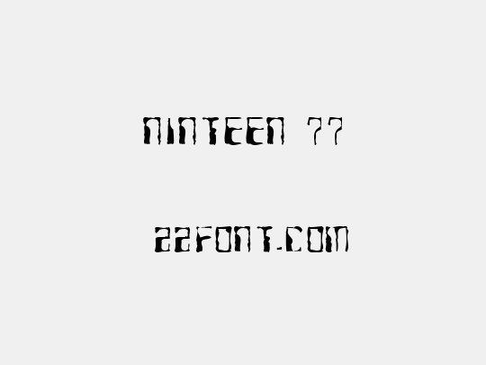 Ninteen 77