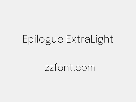 Epilogue ExtraLight