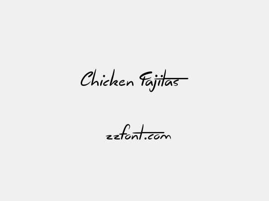 Chicken Fajitas