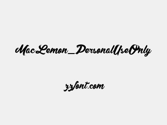 MacLemon_PersonalUseOnly