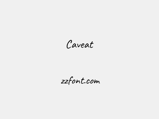 Caveat