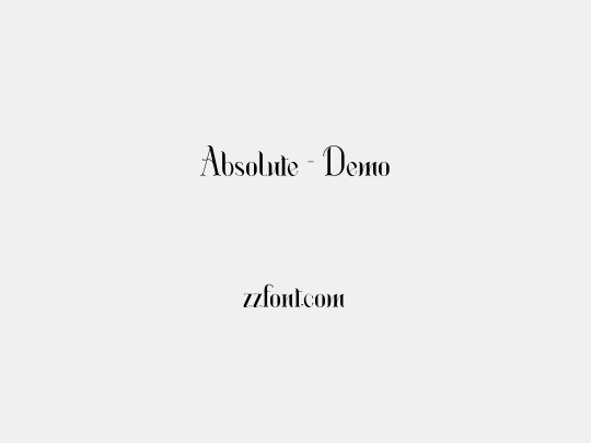 Absolute - Demo