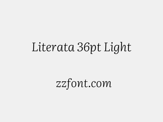 Literata 36pt Light