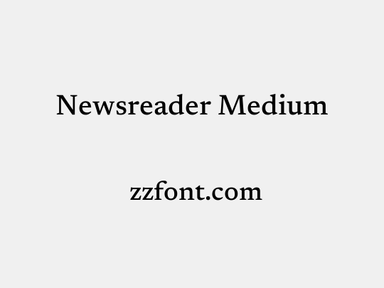 Newsreader Medium