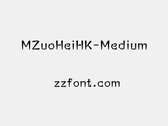 MZuoHeiHK-Medium