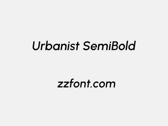 Urbanist SemiBold