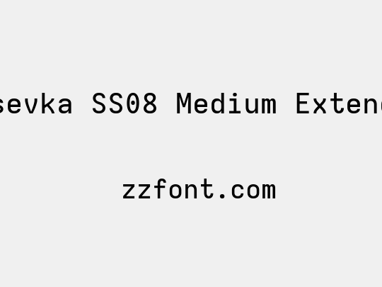 Iosevka SS08 Medium Extended