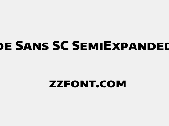 Encode Sans SC SemiExpanded ExtraBold