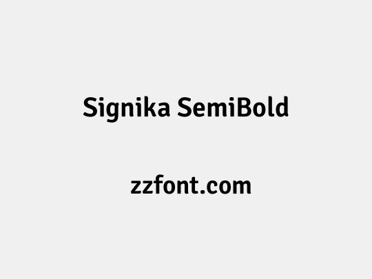 Signika SemiBold