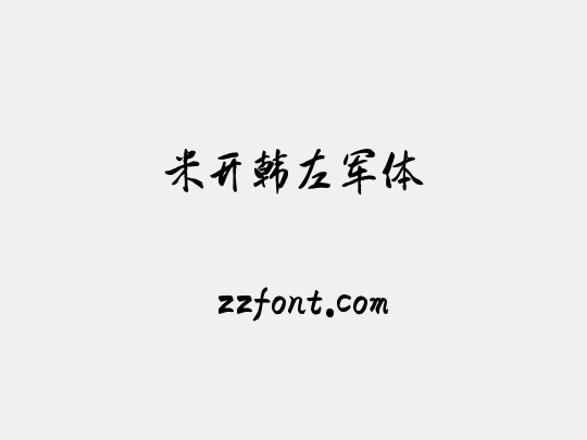 米开韩左军体