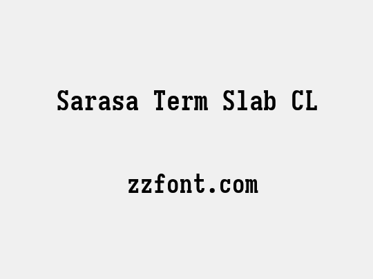 Sarasa Term Slab CL