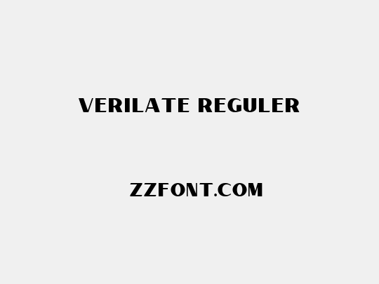 Verilate Reguler