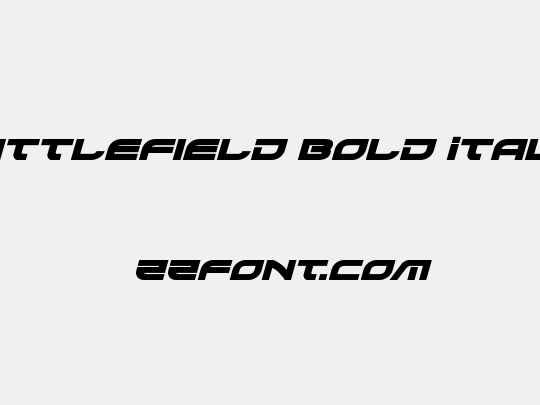 Battlefield Bold Italic