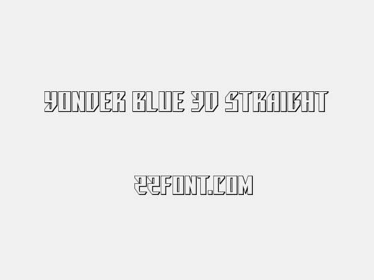 Yonder Blue 3D Straight