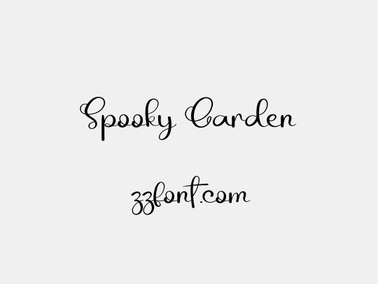 Spooky Garden