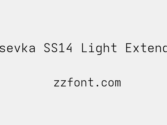 Iosevka SS14 Light Extended