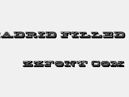 Madrid Filled 3D