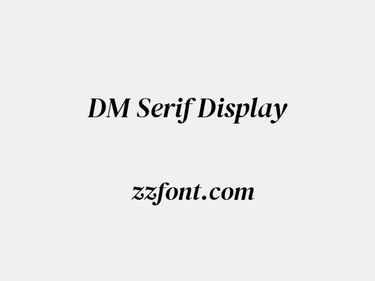 DM Serif Display