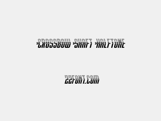 Crossbow Shaft Halftone