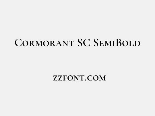 Cormorant SC SemiBold