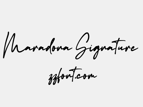Maradona Signature