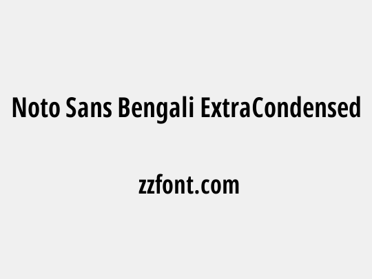 Noto Sans Bengali ExtraCondensed SemiBold