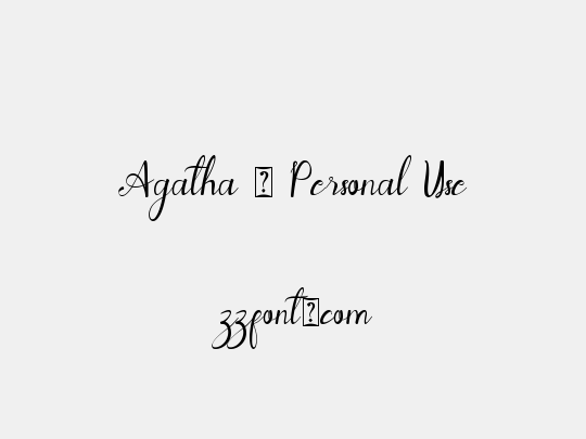 Agatha - Personal Use
