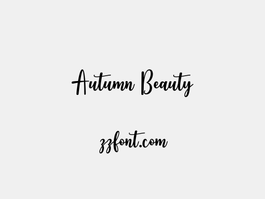 Autumn Beauty
