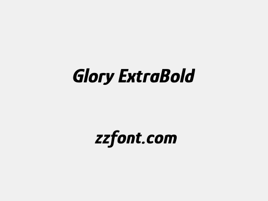 Glory ExtraBold