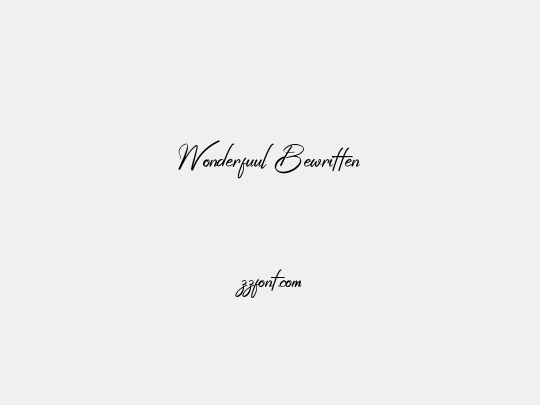 Wonderfuul Bewritten