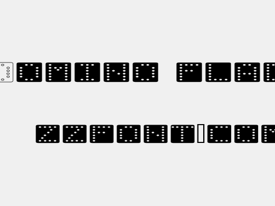 Domino flad