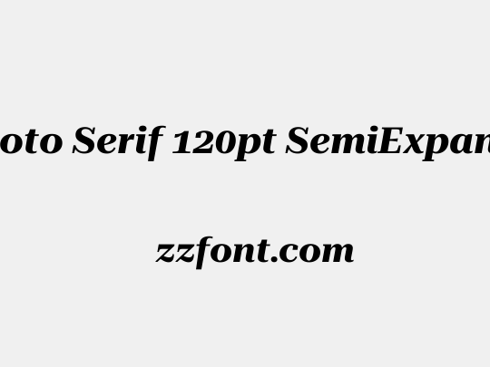Roboto Serif 120pt SemiExpanded