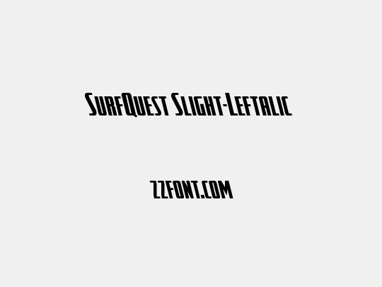SurfQuest Slight-Leftalic