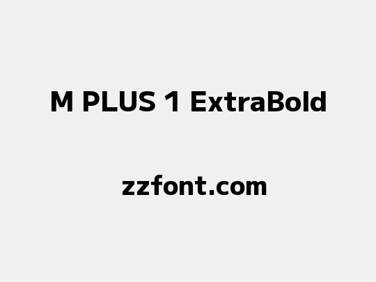 M PLUS 1 ExtraBold