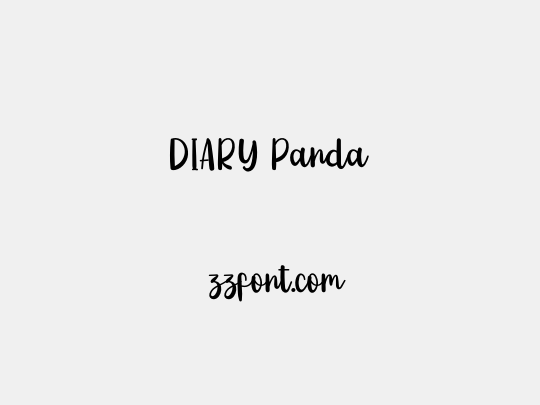 DIARY Panda