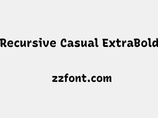 Recursive Casual ExtraBold