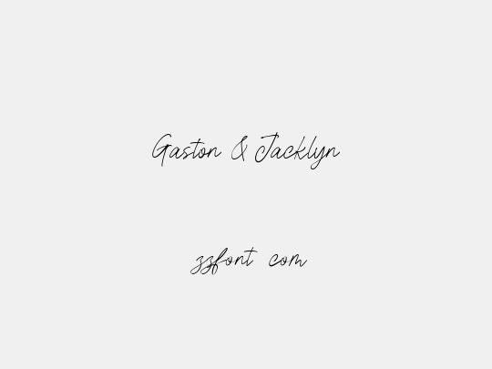 Gaston & Jacklyn
