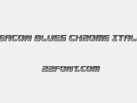 Deacon Blues Chrome Italic