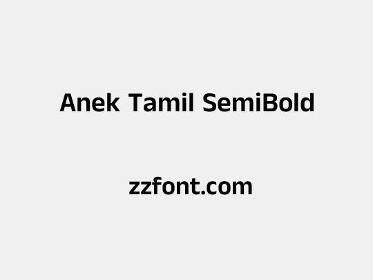 Anek Tamil SemiBold
