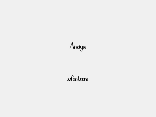 Anayu