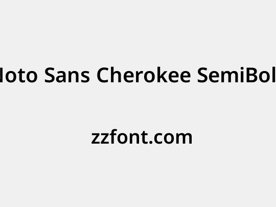 Noto Sans Cherokee SemiBold