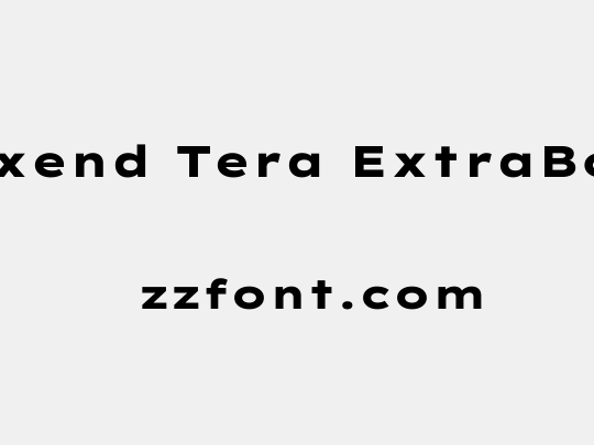 Lexend Tera ExtraBold