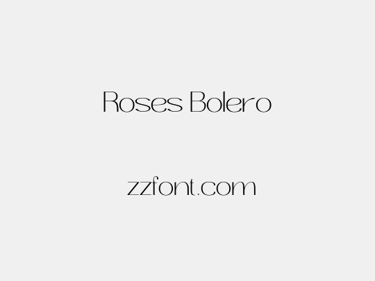 Roses Bolero