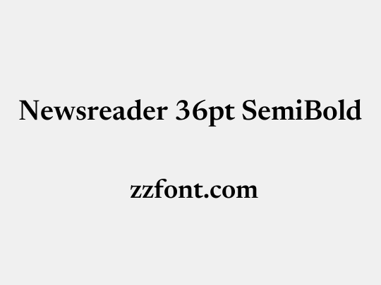 Newsreader 36pt SemiBold