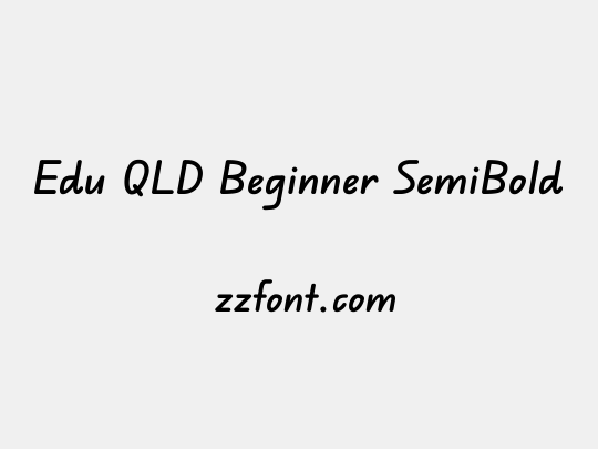 Edu QLD Beginner SemiBold