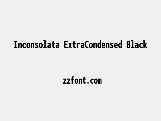 Inconsolata ExtraCondensed Black